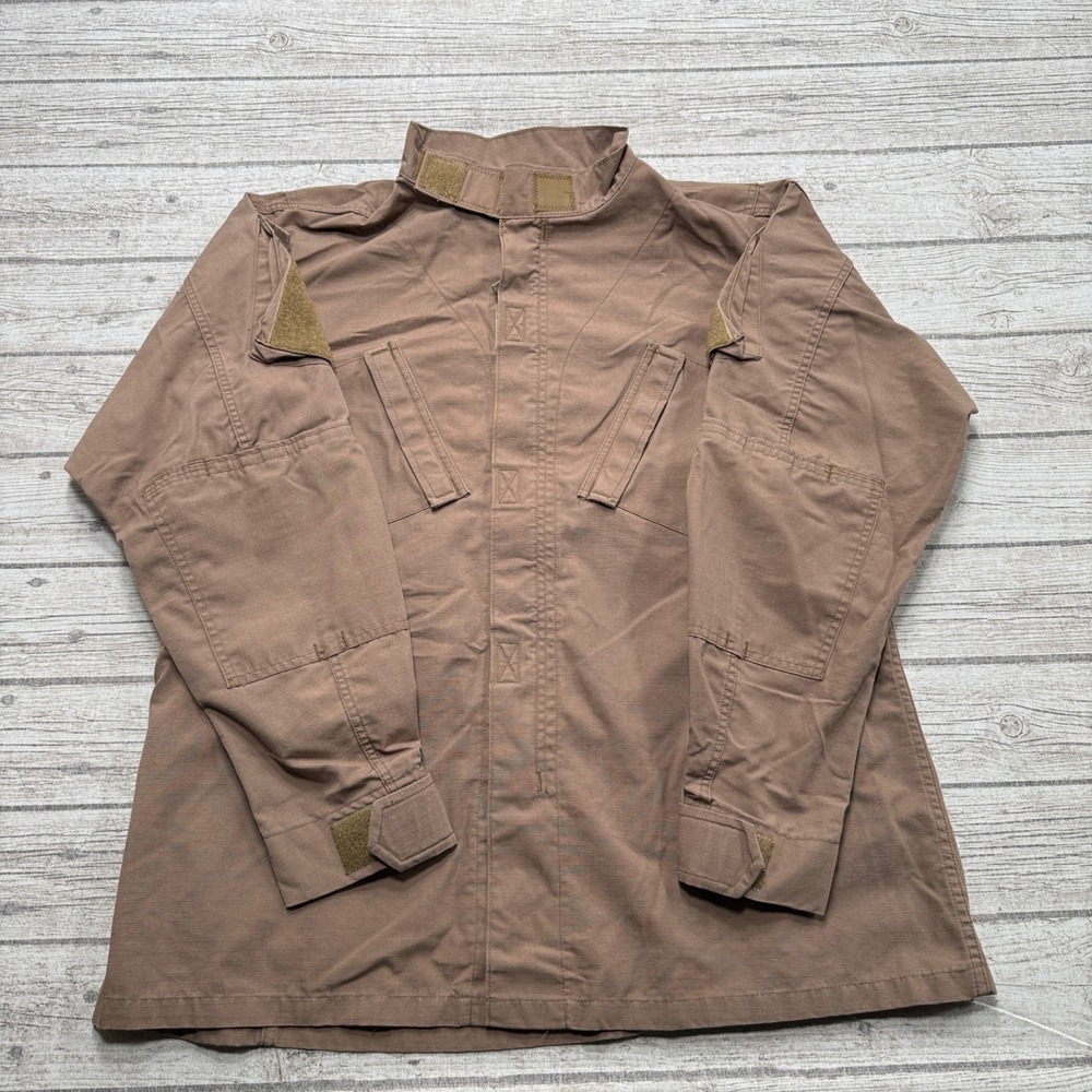 Tru-Spec Shirt Men's Large Long Brown Ripstop Combat Tactical Response Workwear